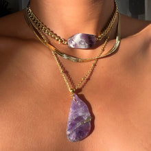 Amethyst crystal necklaces