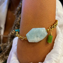 Amazonite Crystal charm bracelet