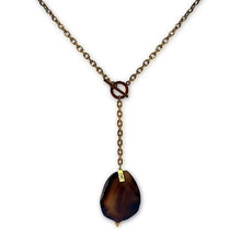 Agate crystal necklace