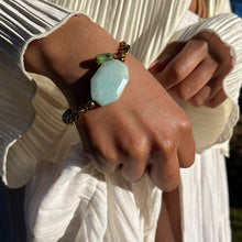 Amazonite Crystal charm bracelet