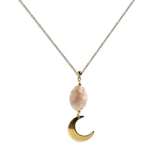 Golden Moon Agate Energy Necklace