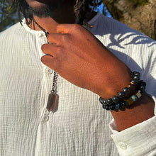 Mens Crystal Bead Energy Bracelets