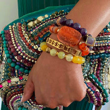 SUNSHINE AGATE CANDY Beaded Bracelet Zenergë Gemz