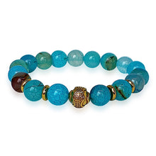 OCEAN AGATE CANDY Beaded Bracelet Zenergë Gemz