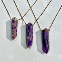 Amethyst Double Point Necklace