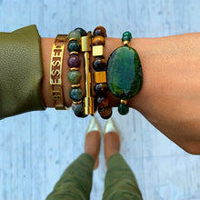 Crystal Bead Bracelet Stack