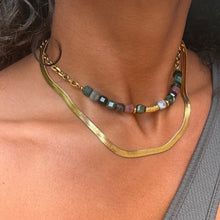 BEAUTY & BALANCE INDIAN AGATE CRYSTAL CHOKER