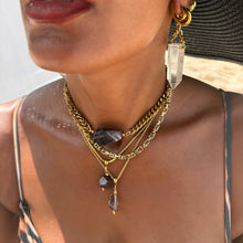 PASSION NUGGET GARNET CRYSTAL NECKLACE