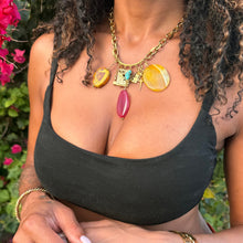 CARNIVAL GODDESS CRYSTAL AGATE NECKLACE