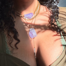 SHEILD OF LIGHT AMETHYST CRYSTAL NECKLACE