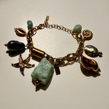 SIRENS GOLD CRYSTAL CHARM BRACELET