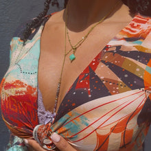 AMAZONITE CLOVER CRYSTAL NECKLACE