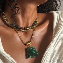 BEAUTY & BALANCE INDIAN AGATE CRYSTAL CHOKER
