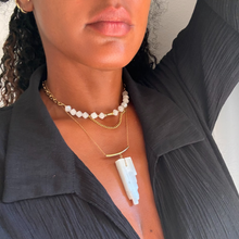 LUMINOUS LIGHT SELENITE NECKLACE