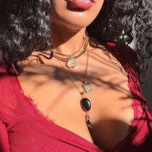 PROTECTION POINT ONYX CRYSTAL NECKLACE